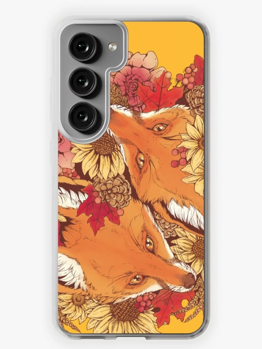 Redbubble Autumn Fox Bloom Samsung Galaxy Phone Case Hot