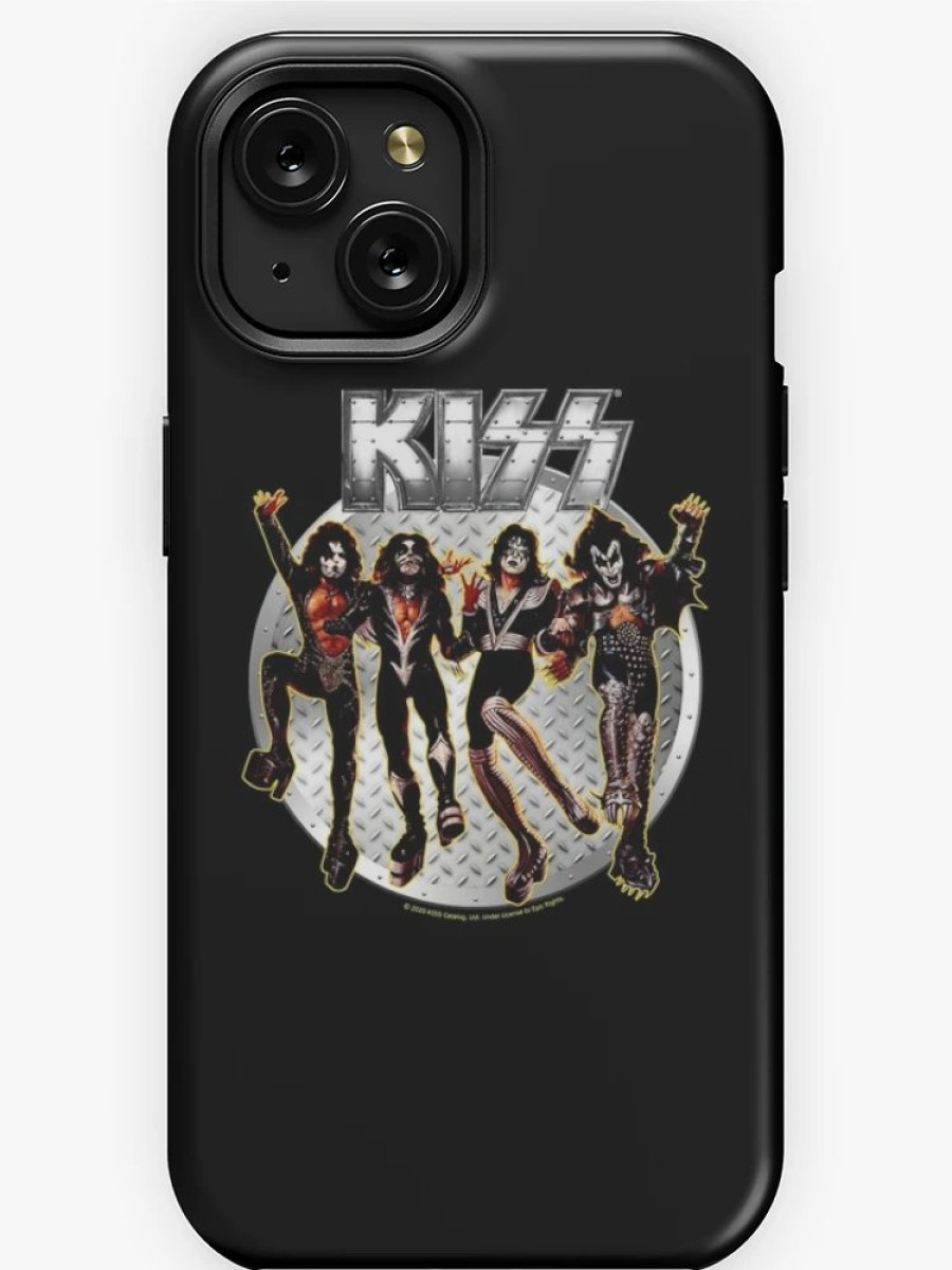 Redbubble Kiss Band Members Metal Design - Demon, Spaceman, Starchild, Catman Iphone Case Hot