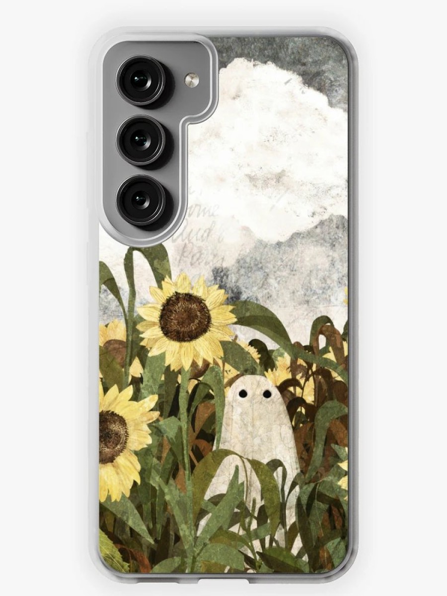 Redbubble There'S A Ghost In The Sunflower Field Again... Samsung Galaxy Phone Case New