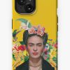 Redbubble Frida Kahlo And Flowers Exotic Parrots Hummingbird ,Frida Kahlo Iphone Case New