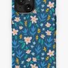 Redbubble Colorful Flowers On Deep Blue Background Iphone Case Clearance