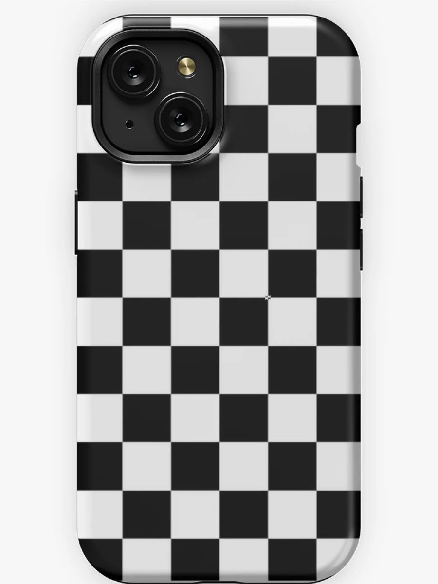 Redbubble Black And White Checkerboard Pattern Iphone Case Hot