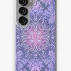 Redbubble Deep Purple And Pink Textured Folk Art Doodle Samsung Galaxy Phone Case Online