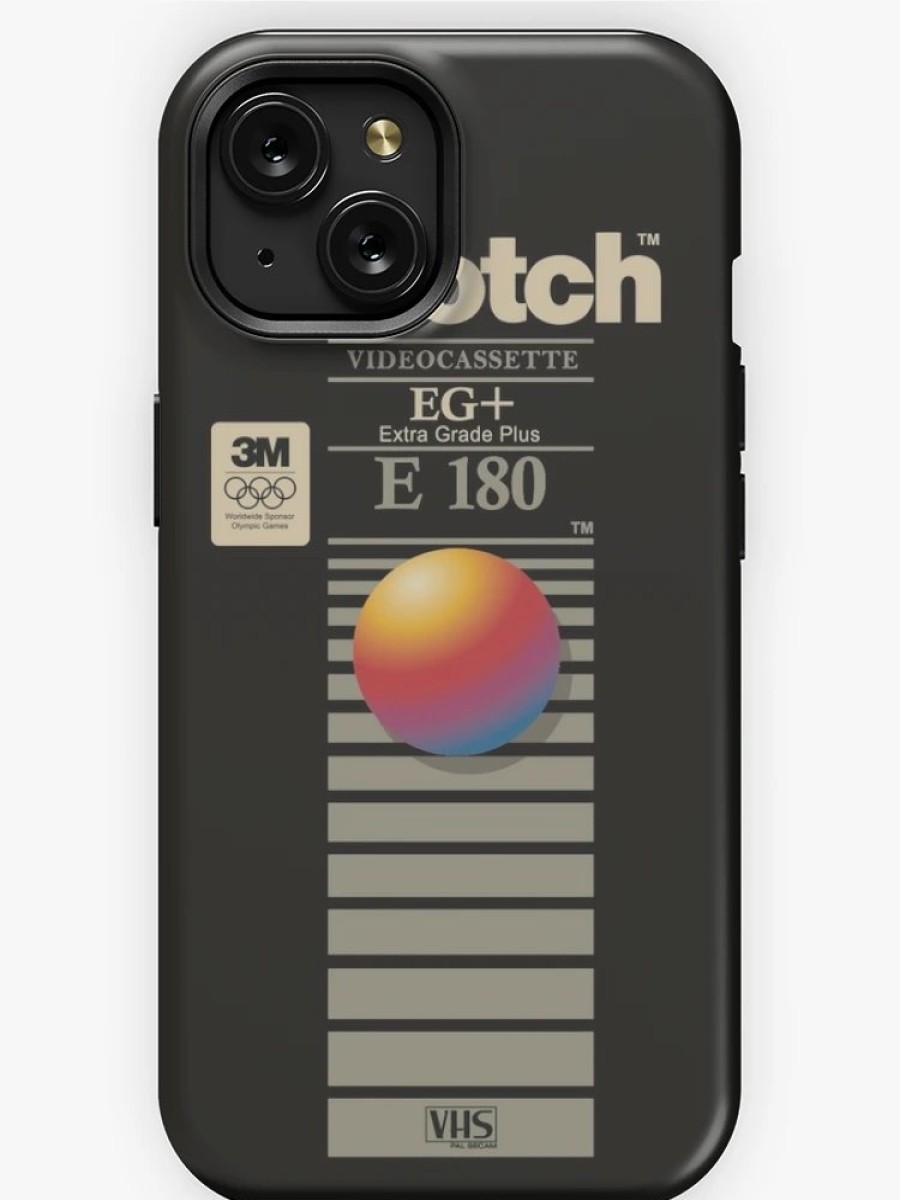 Redbubble Vhs Scotch E180 Iphone Case Hot