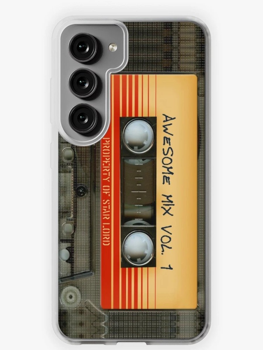 Redbubble Awesome Transparent Mix Cassette Tape Volume 1 Samsung Galaxy Phone Case Online