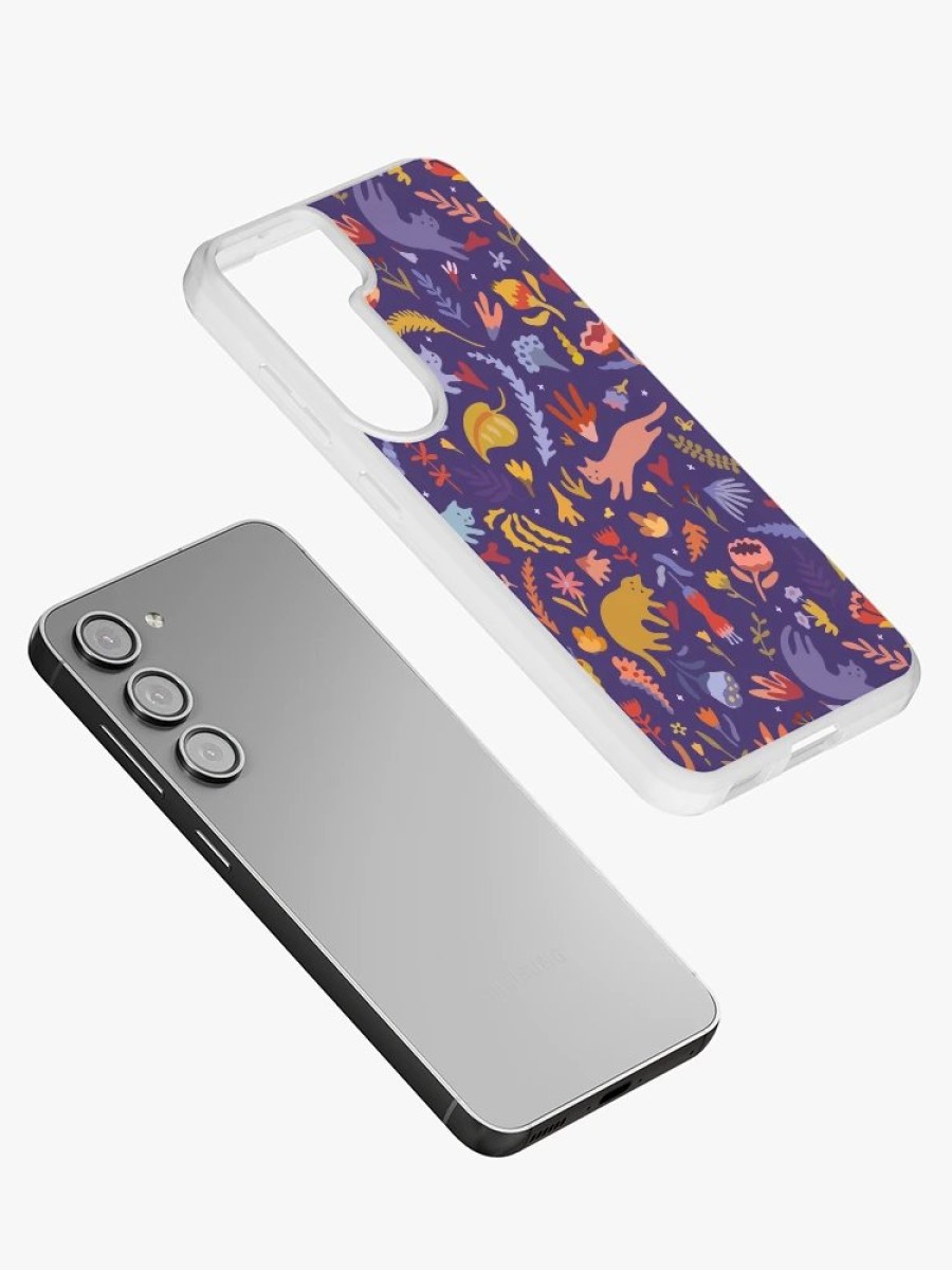 Redbubble Candy Cats In The Magic Garden Samsung Galaxy Phone Case Hot