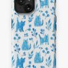 Redbubble Blue Watercolor Cats, Flowers And Berries. Summer Art. Iphone Case Clearance