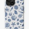 Redbubble Marine Life Seashell Blue And White Pattern Iphone Case Wholesale