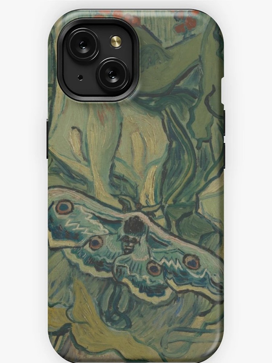 Redbubble Vincent Van Gogh, Giant Peacock Moth, 1889 Painting Iphone Case Hot