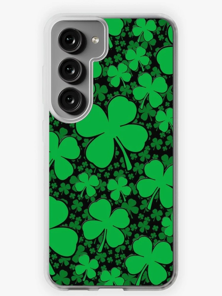 Redbubble A Shamrock Field For St Patrick'S Day Samsung Galaxy Phone Case Hot