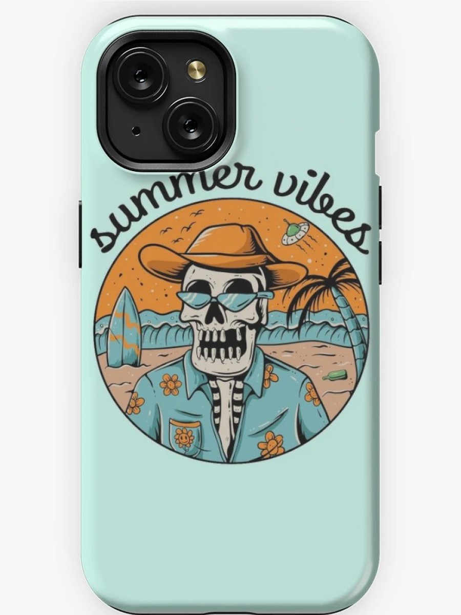 Redbubble Summer Vibes Skull Design Iphone Case Hot