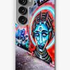 Redbubble Futuristic Mural Glows Beneath London Samsung Galaxy Phone Case Hot