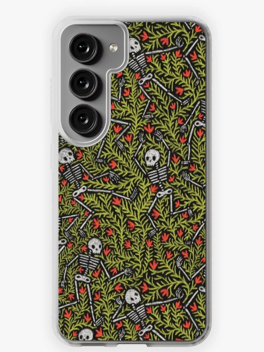 Redbubble Dancing Skeletons Pattern Samsung Galaxy Phone Case Hot