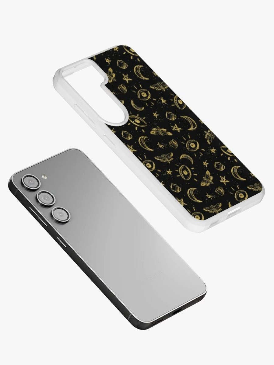 Redbubble Midnight Coffee Gold Pattern Samsung Galaxy Phone Case Clearance