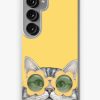 Redbubble Mellow Yellow Cat Samsung Galaxy Phone Case Hot