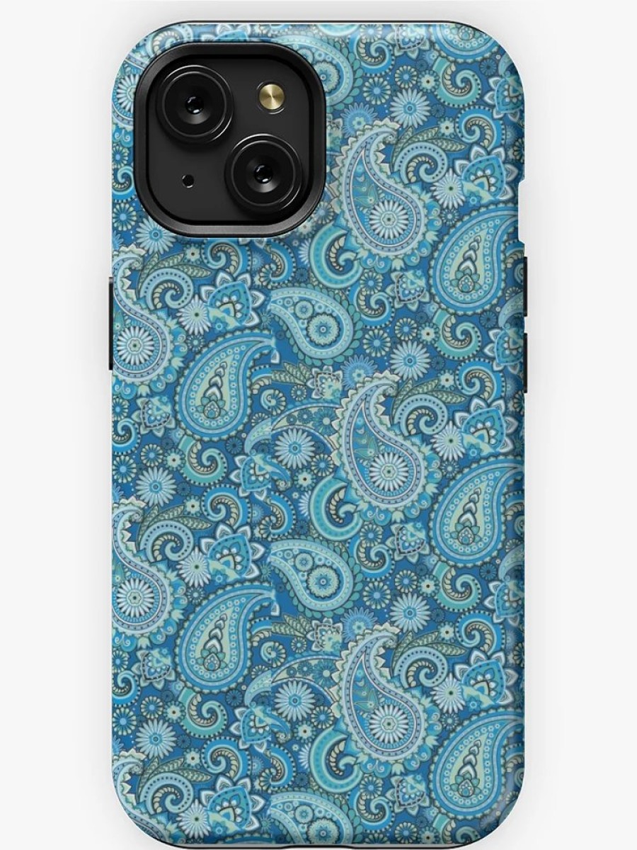 Redbubble Blue Paisley Iphone Case Clearance