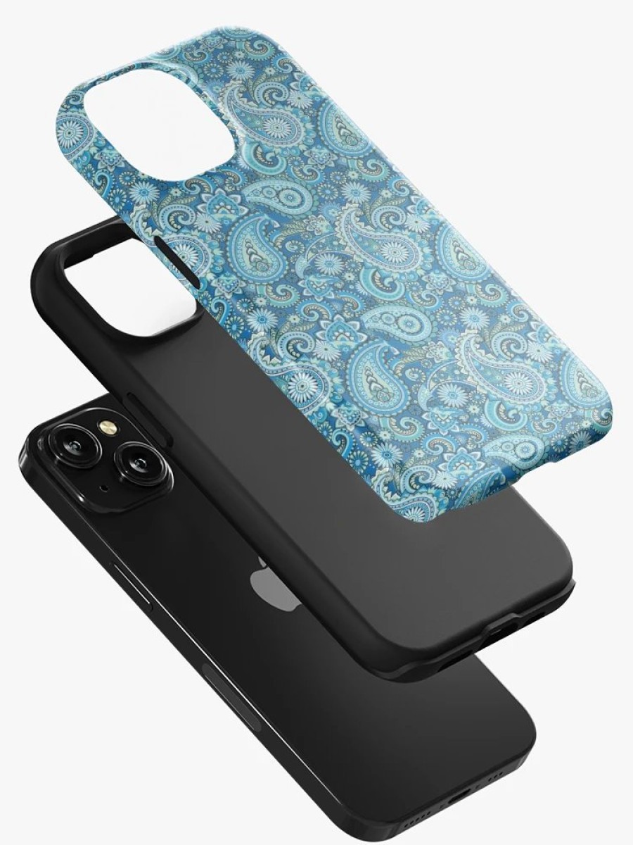 Redbubble Blue Paisley Iphone Case Clearance