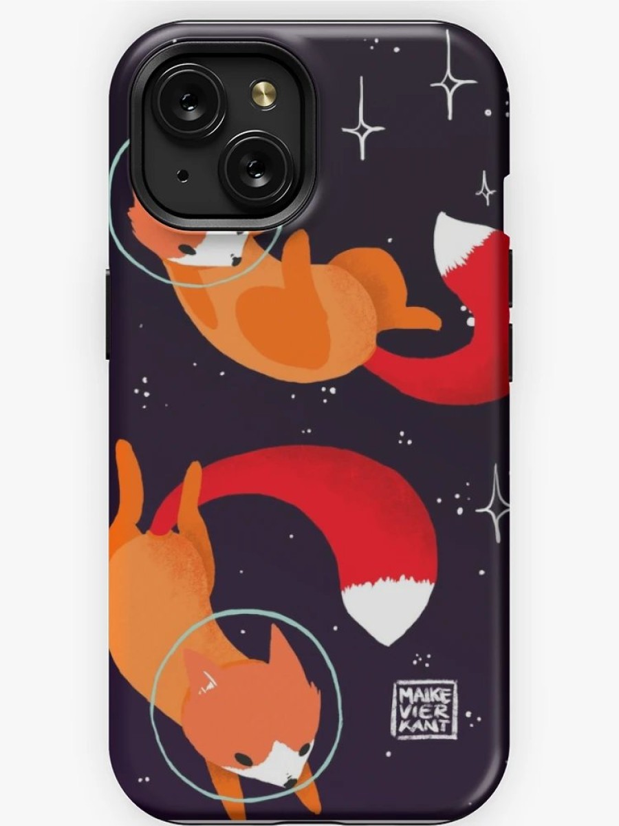 Redbubble Space Foxes Iphone Case New