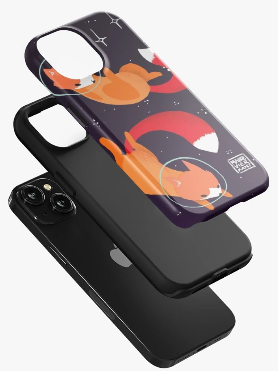 Redbubble Space Foxes Iphone Case New