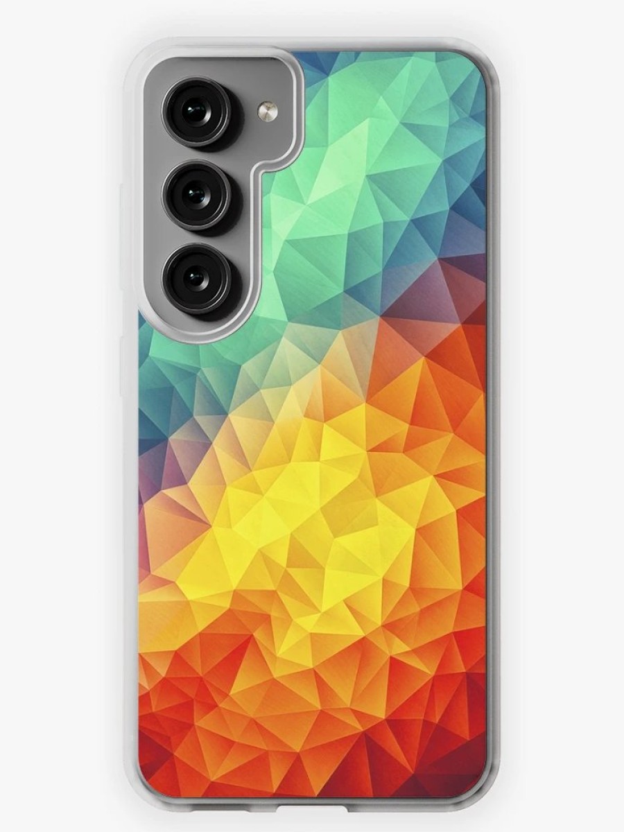 Redbubble Abstract Multi Color Cubizm Painting Samsung Galaxy Phone Case Online