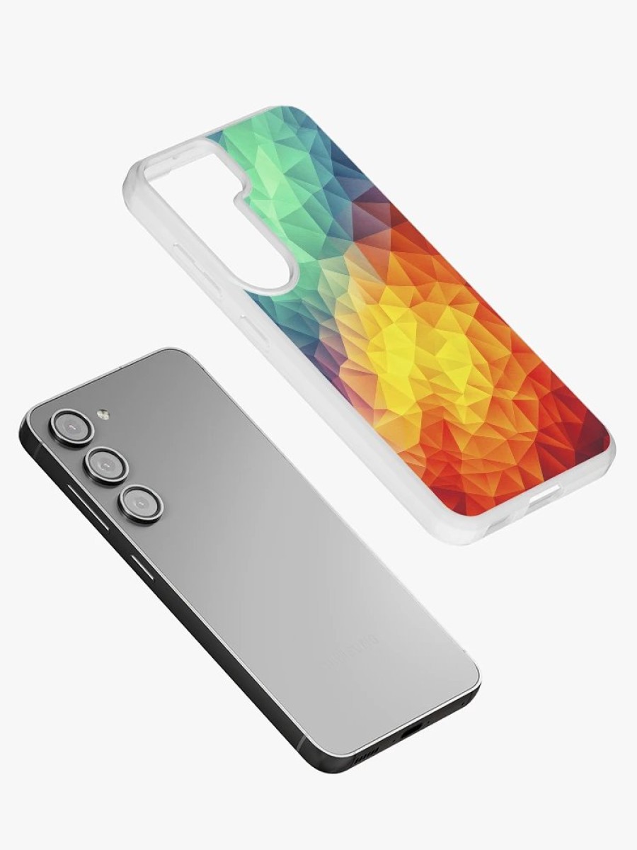 Redbubble Abstract Multi Color Cubizm Painting Samsung Galaxy Phone Case Online