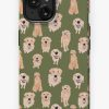 Redbubble Golden Retrievers On Olive Iphone Case New