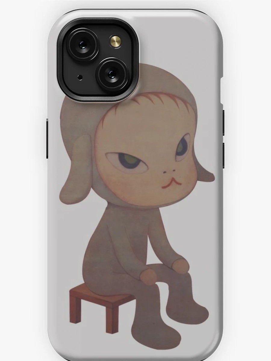 Redbubble Yoshitomo Nara Sitting Bunny Painting Iphone Case Online