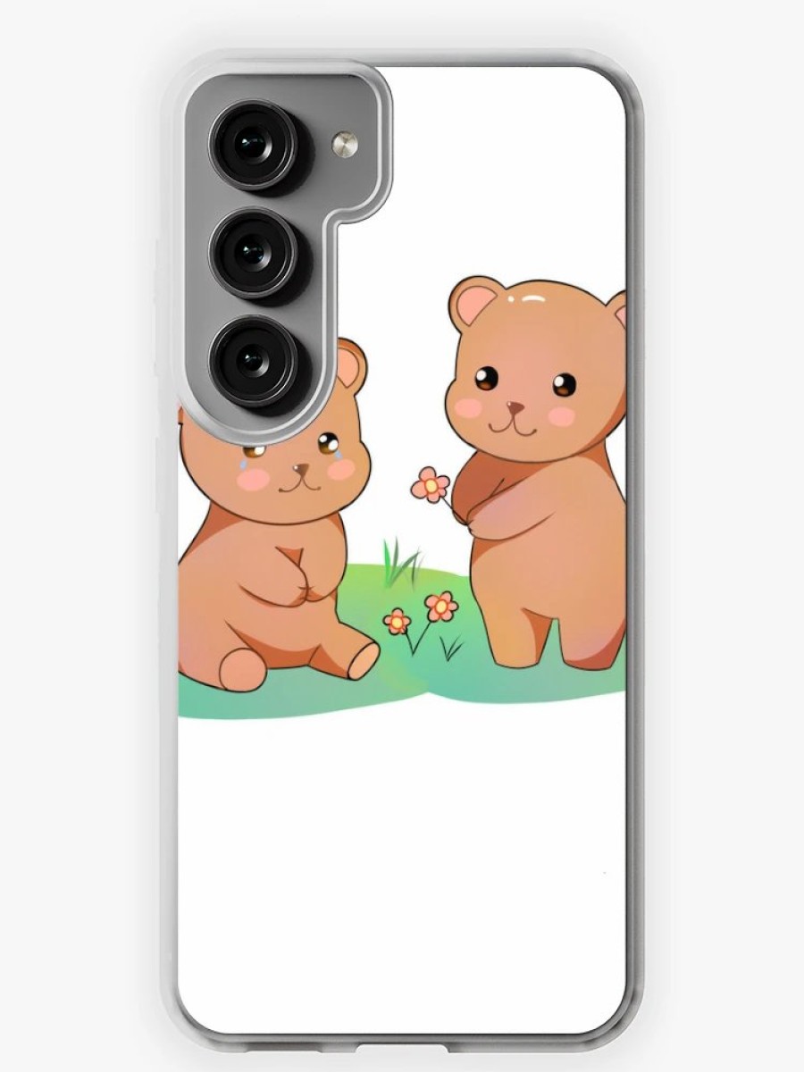 Redbubble Bear Getting A Flower Samsung Galaxy Phone Case Best