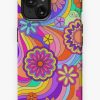 Redbubble Groovy Psychedelic Flower Power Iphone Case Clearance