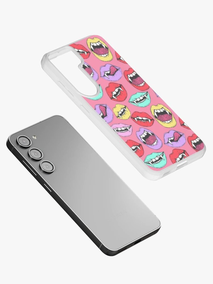 Redbubble Pop Art Style Vampire Lips Samsung Galaxy Phone Case Wholesale