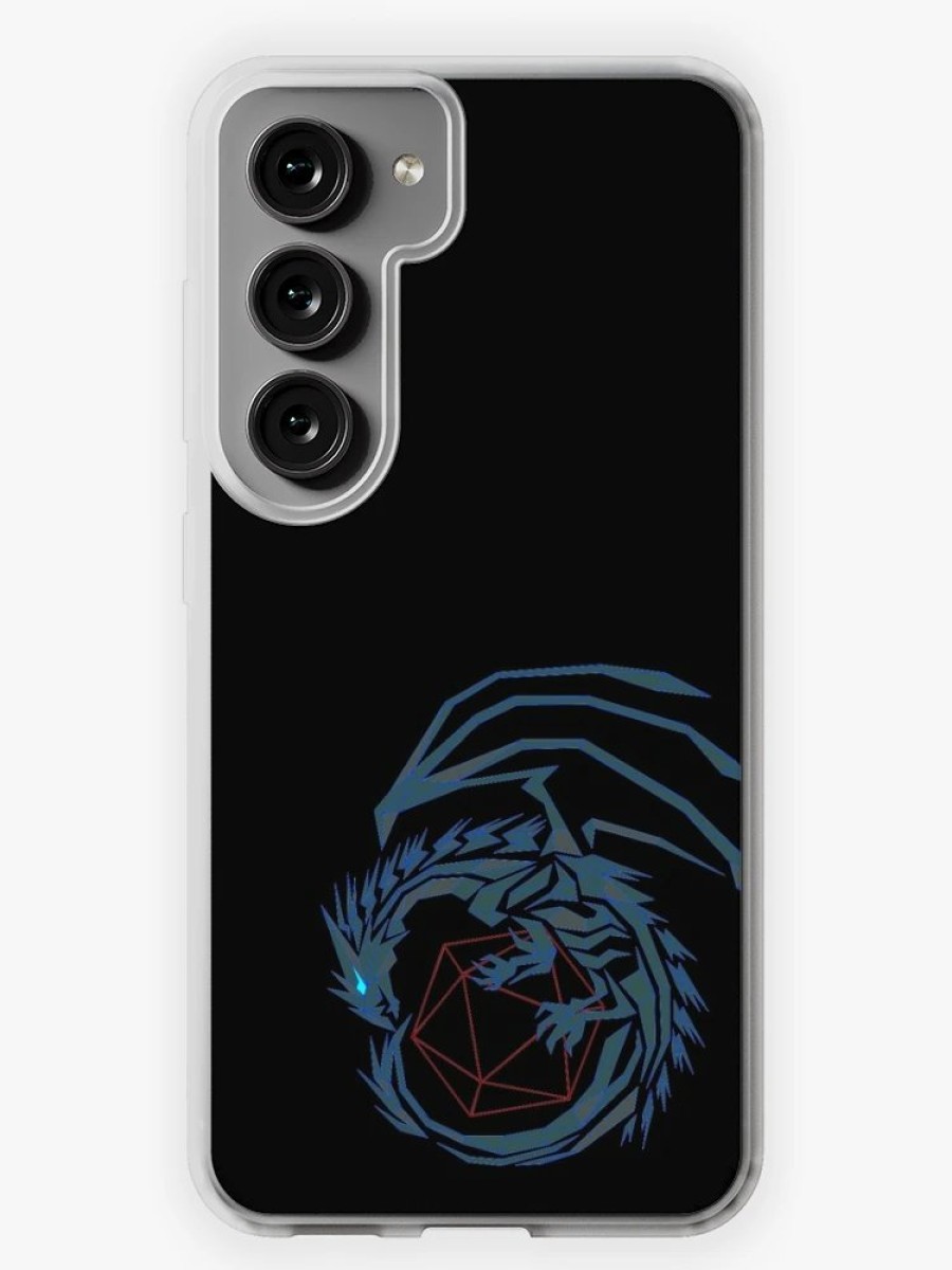 Redbubble Blue Line Dragon Samsung Galaxy Phone Case Best