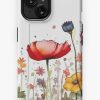 Redbubble Colorful Apple Phone Case Watercolor Flowers Pattern. Iphone And Samsung Galaxy Case Cover Iphone Case Hot