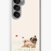 Redbubble The Furminator Pug Watercolor Design In Beige Color Samsung Galaxy Phone Case Best