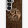 Redbubble Rough Wood Grain Effect Tree Of Life Yin Yang Samsung Galaxy Phone Case Online