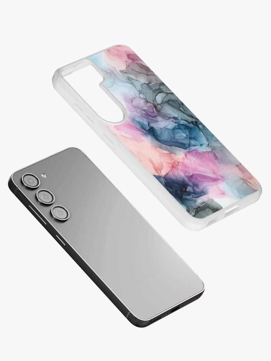 Redbubble Heavenly Pastels 1: Original Abstract Ink Painting Samsung Galaxy Phone Case Best