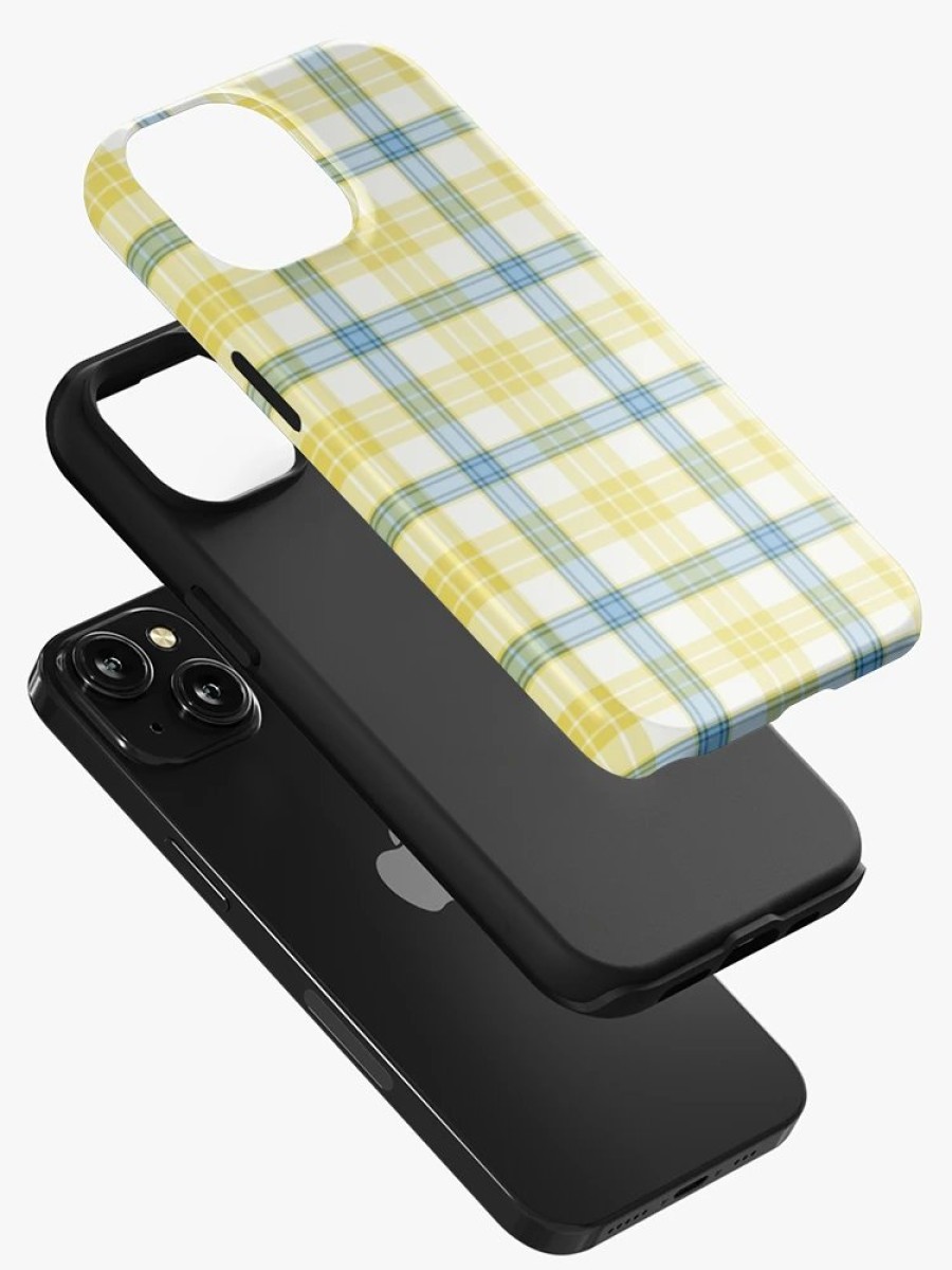 Redbubble Mcgrath Tartan Blue And Yellow Irish Plaid Iphone Case Hot