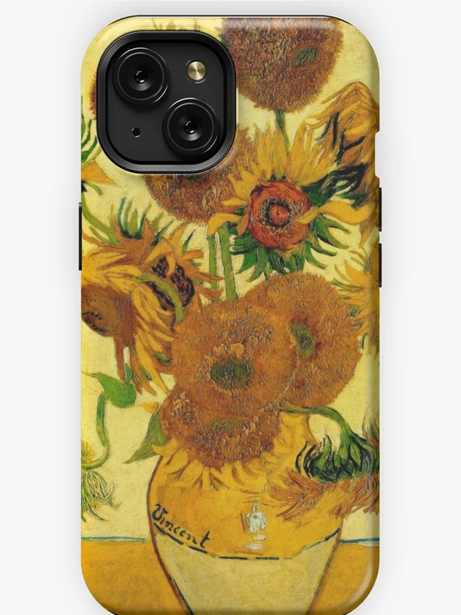 Redbubble Vincent Van Gogh'S Still Life - "Vase With Fifteen Sunflowers" Iphone Case Clearance