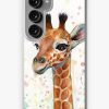 Redbubble Baby Giraffe Watercolor Painting, Nursery Art Samsung Galaxy Phone Case Wholesale