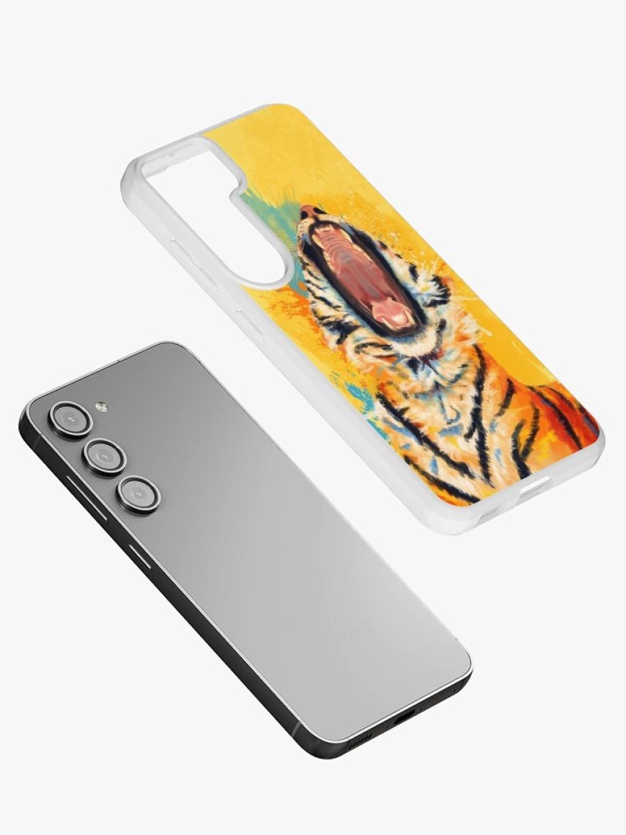 Redbubble Wild Yawn Tiger Portrait Samsung Galaxy Phone Case Wholesale