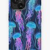 Redbubble Luminescent Rainbow Jellyfish On Navy Blue Iphone Case Wholesale