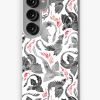 Redbubble Dragon Fire Greys & Blacks Samsung Galaxy Phone Case Clearance