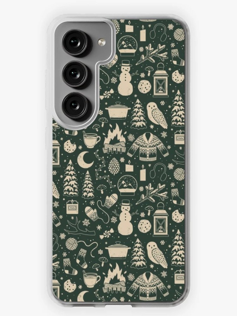 Redbubble Winter Nights: Forest Samsung Galaxy Phone Case New