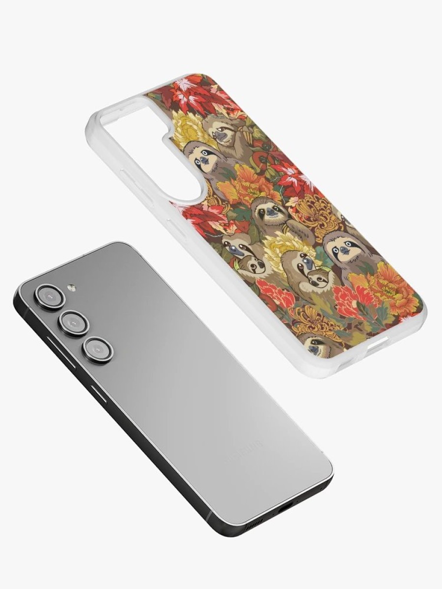 Redbubble Because Sloths Autumn Samsung Galaxy Phone Case Hot