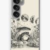 Redbubble Cottagecore Aesthetic Frog, Mushroom Moon Witchcraft: Vintage Dark Academia, Goblincore Froggy, Emo Grunge Nature Fantasy, Fairycore Toad In Toadstool Pond Samsung Galaxy Phone Case Wholesale