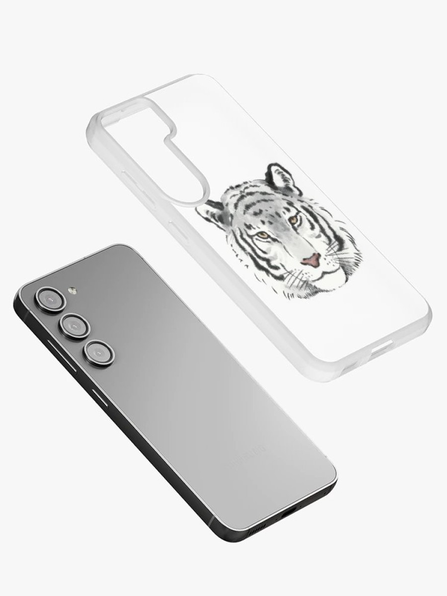 Redbubble Wild White Tiger Head Samsung Galaxy Phone Case Best