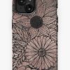 Redbubble Floral Rose Gold Flowers And Leaves Drawing Black Iphone Case Wholesale