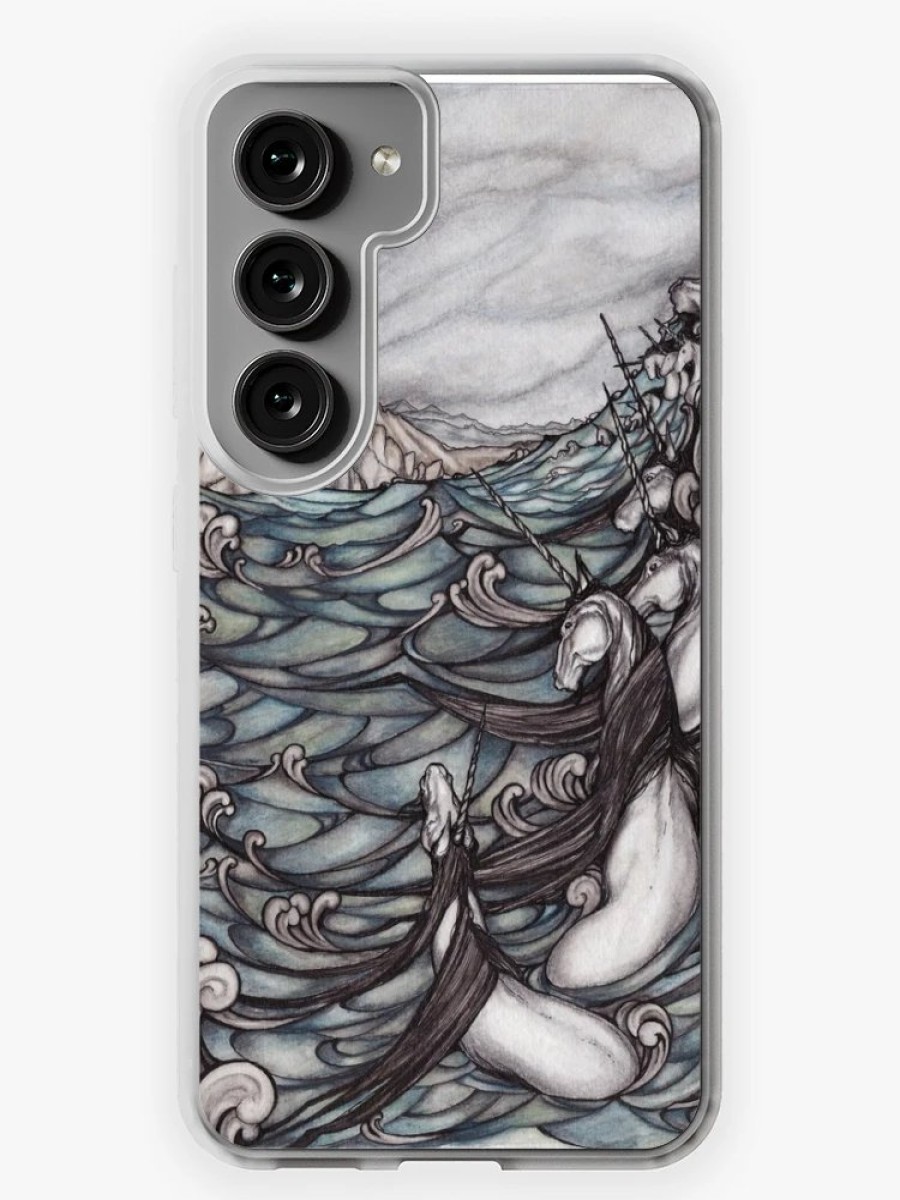 Redbubble Unicorns In Sea Samsung Galaxy Phone Case Best