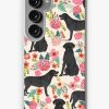 Redbubble Black Labrador Florals Pattern Samsung Galaxy Phone Case Hot