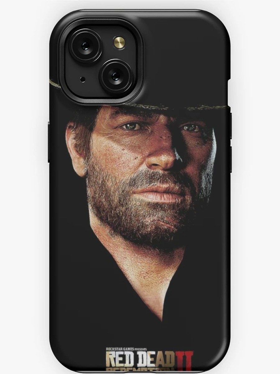 Redbubble Arthur Morgan In All Black Iphone Case New