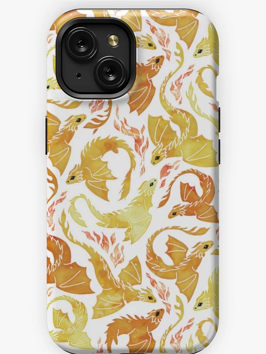 Redbubble Dragon Fire Yellow Iphone Case Clearance